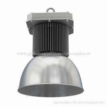 LED High Bay Light, Mainly Used Aluminum Alloy Material with Glass Lens and 250W Power